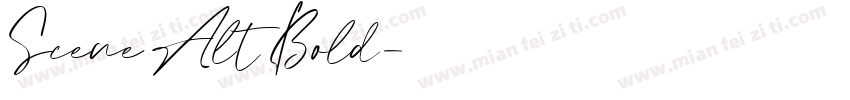 Scene Alt Bold字体转换
